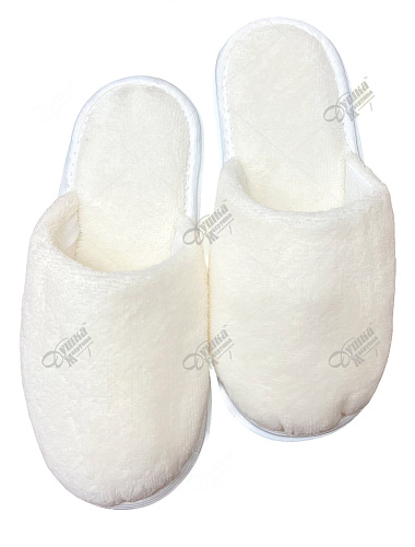 Тапки велюровые женские однотонные