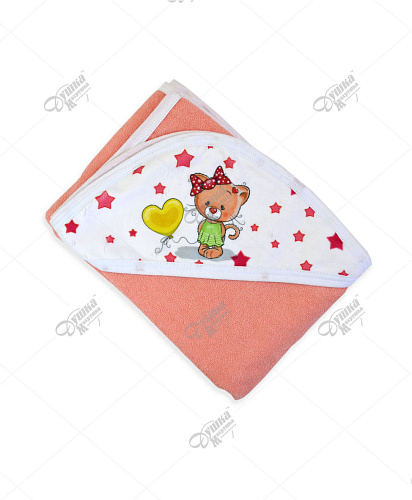 Уголок детский Персиковый "Кошечка" с печатью