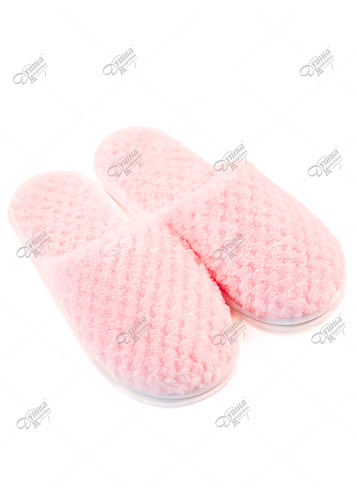 Тапки женские велсофт персик